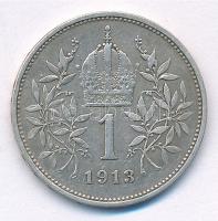 Ausztria 1916. 1K Ag "Ferenc József" T:2 
Austria 1913. Corona Ag "Franz Joseph&quot...