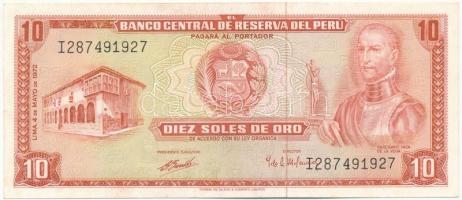 Peru 1972. 10S I 287491927 T:II Peru 1972. 10 Soles de Oro I 287491927 C:XF Krause P#100