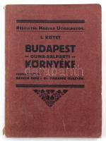 Budapest Duna-balparti környéke. (65 képpel, 1 várostervrajzzal, és 2 térképpel.) Részletes magyar utikalauzok. I. köt. Budapest és Környéke 3. füz. Szerk.: Barcza Imre, Thirring Gusztáv. Bp., 1923, Turistaság és Alpinizmus, 4+204+II p.+3 (kettő kihajtható) t. Kiadói papírkötés, a gerincen kis szakadással, a hátsó térkép kijár.