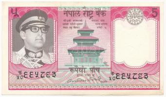 Nepál DN (1974) 5R T:III Nepal ND (1974) 5 Rupees C:F Krause P#23a