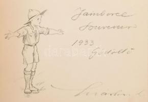 1933 Márton Lajos (1891-1953) : Jamboree Souvenir. 1933 Gödöllő. Bp., (1933.), Magyar Földrajzi Inté...