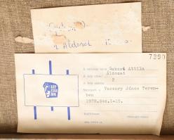 Gubcsi Attila (1954-2020): Az áldozat. Olaj, vászon. Hátoldalon Képcsarnok Vállalat címkéjével, mely...