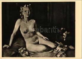 Jugend. München, Haus der Deutschen Kunst / Erotic nude lady art postcard s: Julius Mahainz (EK)