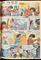 cca 1986-1987 Pif francia képregény 890-989. számai egybekötve, az első címlapon hiánnyal, helyenkén...