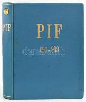 cca 1986-1987 Pif francia képregény 890-989. számai egybekötve, az első címlapon hiánnyal, helyenkén...