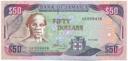 Jamaica 2003. 50$ GK 009436 T:II  Jamaica 2003. 50 Dollars GK 009436 C:XF Krause P#79d