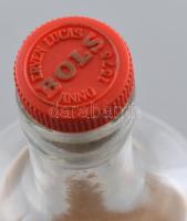 Bols retró zenélő palack, működik, kopott, m: 27 cm