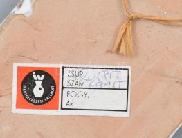 kettő darab retro gyermek kerámia Iparművészeti vállalatos jelzés nélküli 12 cm az egyikjavított