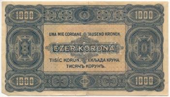 1923. 1000K "8 FILLÉR - NYOLC FILLÉR" felülnyomással, nyomdahely jelölés nélkül T:III
Ada...