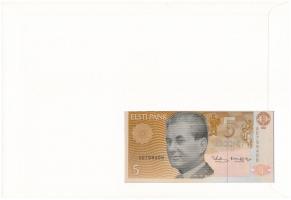 Észtország 1991. 5K felbélyegzett borítékban, bélyegzéssel T:I 
Estonia 1991. 5 Krooni in envelope ...
