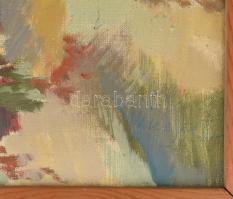 Vincze László (1934-2020): Dunakanyar. Olaj, vászon, jelezve jobbra lent, apró sérüléssel (benyomódá...