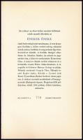 Énekek éneke. Ford.: Bernáth István. Bp., 1962, Magyar Helikon, 1 t.+56+8 p. Würtz Ádám rézkarcával ...