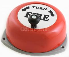 Tűzjelző, fém, működik, d: 24 cm