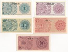 Indonézia 1964. 1s-50s (5xklf) T:I
Indonesia 1964. 1 Sen - 50 Sen (5xdiff) C:UNC