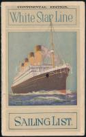 1926 White Star line hajómenetrend 26p