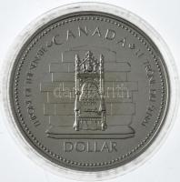 Kanada 1977. 1$ Ag Ezüstjubileum / II. Erzsébet eredeti tokban T:1 Canada 1977. 1 Dollar Ag Silver Jubilee / Elizabeth II in original case C:UNC Krause KM#118