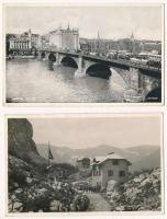 33 db főleg RÉGI külföldi képeslap vegyes minőségben / 33 mostly pre-1945 European town-view postcards in mixed quality