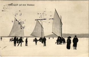 1914 Wannsee, Winter sport, iceboat