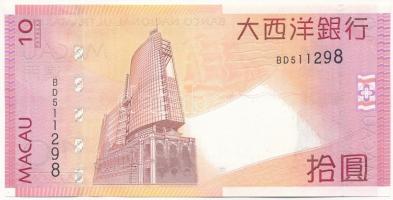 Makaó 2010. 10P "BD 511298" T:III
Macau 2010. 10 Patacas "BD 511298" C:F
Kraus...