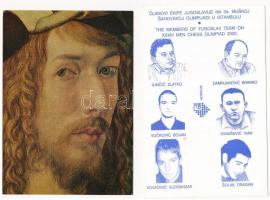 6 db MODERN alkalmi sakk bélyegzés képeslapokon