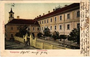 1905 Veszprém, Főgimnázium. Pósa Endre kiadása (EK)