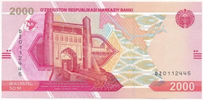 Üzbegisztán 2021. 2000S "DZ 0112445" T:II Uzbekistan 2021. 2000 So'm "DZ 0112445" C:XF Krause P#87