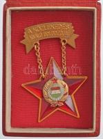 ~1970. "A Közlekedés Kiváló Dolgozója" aranyozott kitüntető jelvény, tokban T:1