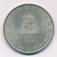 1948. 20Ft Ag "Táncsics" T:1- patina Adamo EM3