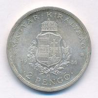 1936. 2P Ag "Liszt" T:2 kis patina Adamo P7.3
