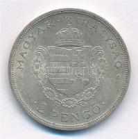 1935. 2P Ag "Rákóczi" T:1- patina Adamo P7.2