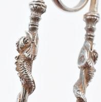Ezüst(Ag) madárkarmos figurális cukorcsipesz, jelzett, h: 13,5 cm, nettó: 33,9 g