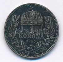 1915KB 1K Ag "Ferenc József" T:2 patina Adamo K5.1