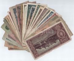 1930-1946. 29xklf Pengő bankjegytétel, közte "Vöröshadsereg Parancsnoksága" T:III-IV