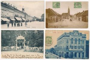 Pancsova, Pancevo; - 4 db RÉGI város képeslap / 4 pre-1945 town-view postcards