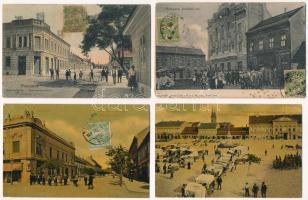 Pancsova, Pancevo; - 4 db RÉGI város képeslap / 4 pre-1945 town-view postcards