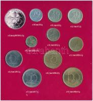 1994. 10f-200Ft (11xklf) forgalmi sor dísztokban, közte 1994. 200Ft Ag "Deák", "Magya...