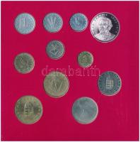 1994. 10f-200Ft (11xklf) forgalmi sor dísztokban, közte 1994. 200Ft Ag "Deák", "Magya...