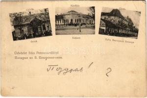 1904 Péterréve, Bács-Petrovoszelló, Backo Petrovo Selo; Óvoda, Kávéház, Zárda / kindergarten, café, monastery (EB)
