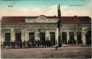1913 Kula, Bács-Kula; Kaszinó szálloda, Polgári Olvasókör. Libraria könyvnyomda kiadása / hotel, club (fl)