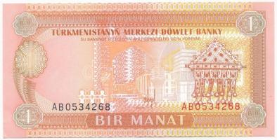 Türkmenisztán DN (1993) 1M AB 0534268 T:II Turkmenistan ND (1993) 1 Manat AB 0534268 C:XF Krause P#1