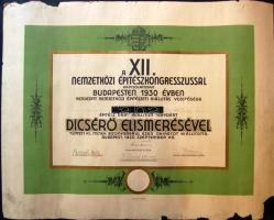 3db nagyméretű díszes oklevél az 1800-as évek végéről sérült állapotban, egyik német nyelven