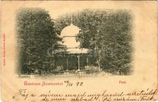 1899 (Vorläufer) Zombor, Sombor; Park. Kollár József kiadása / park (EK)