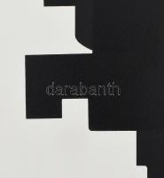 Hetey Katalin (1924-2010): Geometrikus kompozíció. Szitanyomat, papír. Jelzett. Számozott (28/40). L...