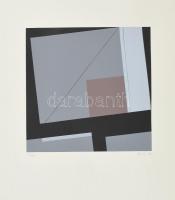 Konok Tamás (1930-2020): Dinamikus struktúrák, 1991. Szitanyomat, papír, jelzett. Számozott: 36/40. 28×28 cm
