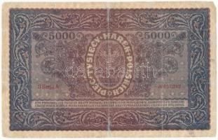 Lengyelország 1920. 5000M T:III- ragasztások
Poland 1920. 5000 Marek C:VG taped
Krause P#31