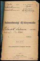 1880 Zsámbokrét, hadmentességi díjkönyvecske