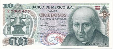 Mexikó 1975. 10P Z 7302475 T:I- Mexico 1975. 10 Pesos Z 7302475 C:AU Krause P#63h