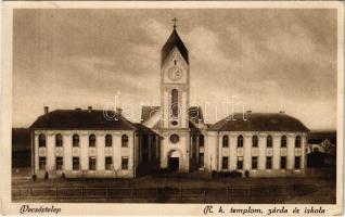 1929 Vecsés, Vecséstelepi római katolikus templom, zárda és iskola (EK)