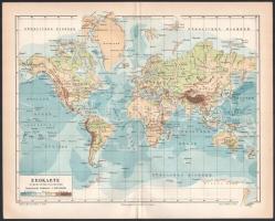 cca 1890-1900 össz. 40 db különféle témájú térkép a Pallas Nagy Lexikonából és többségében a Meyer&#...