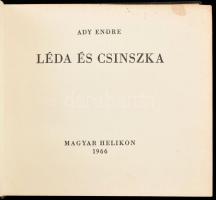 AdyEndre: Léda és Csinszka. Bp., 1966., Magyar Helikon. Szász Endre rajzaival illusztrált. Kiadói eg...